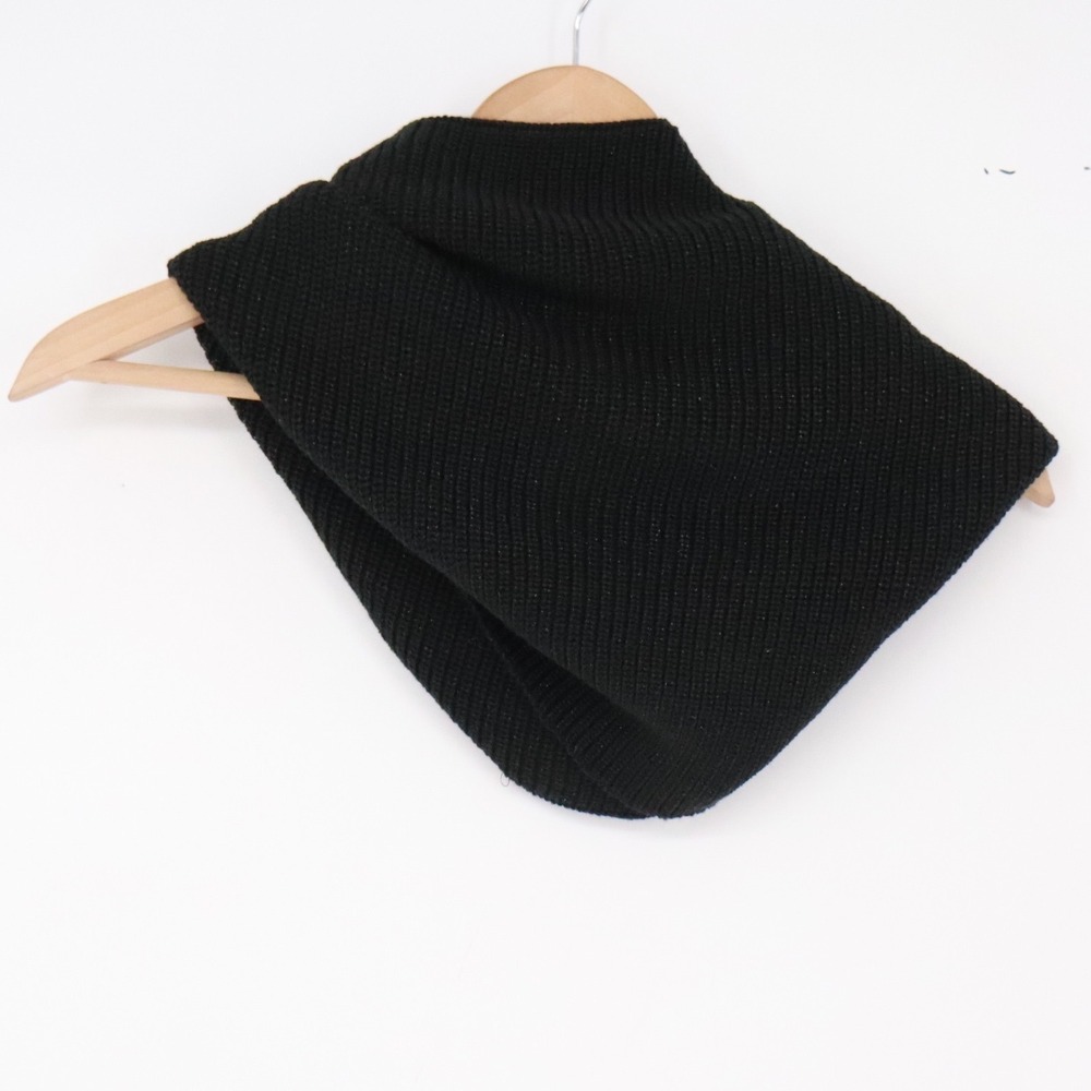 Unbranded Snood Scarf Womens One Size Infinity Loop Black Metallic Excellent